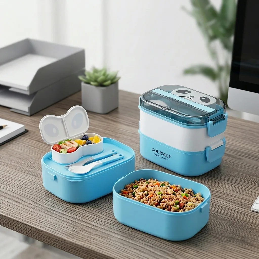 Microwavable Plastic Bento Box - Meal Prep Or Prep Meal ulasan dan harga