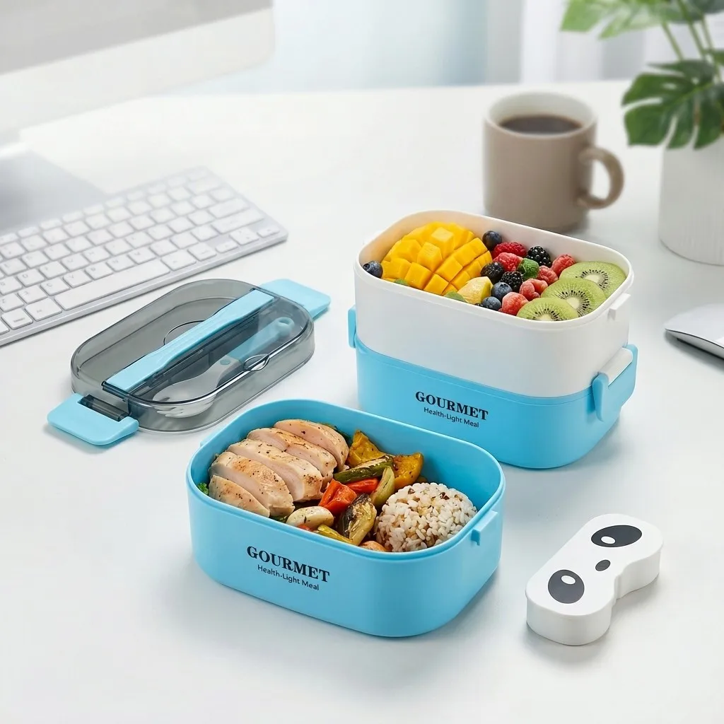 Microwavable Plastic Bento Box - Meal Prep Or Prep Meal ulasan dan harga