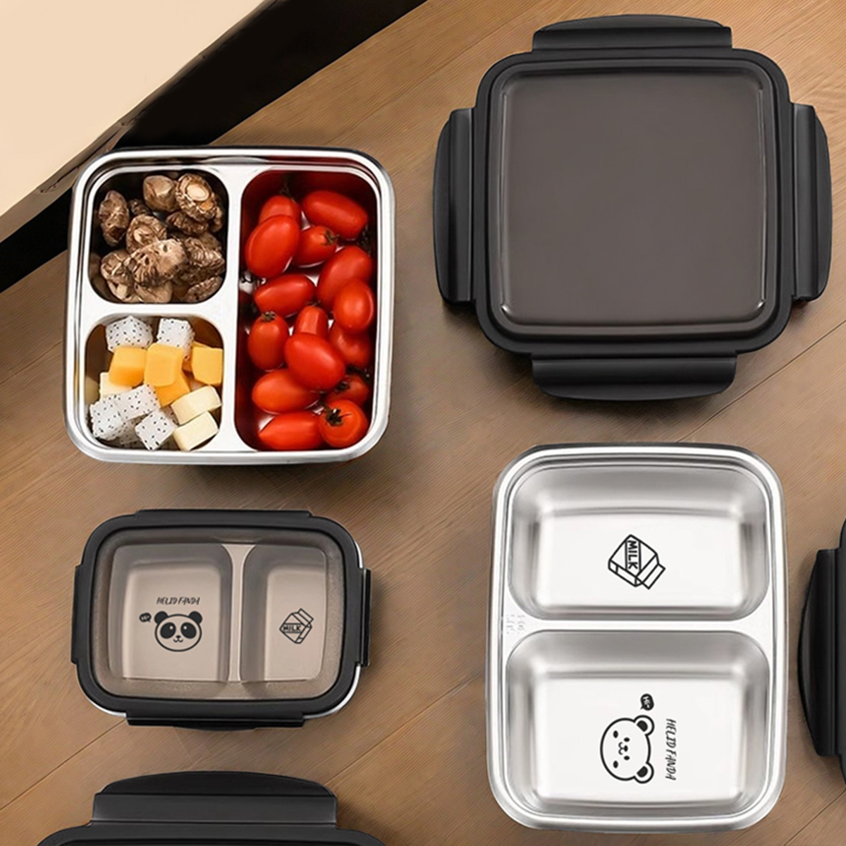 WORTHBUY 2/3 Grids 304 Stainle - Meal Prep Bowl ulasan dan harga
