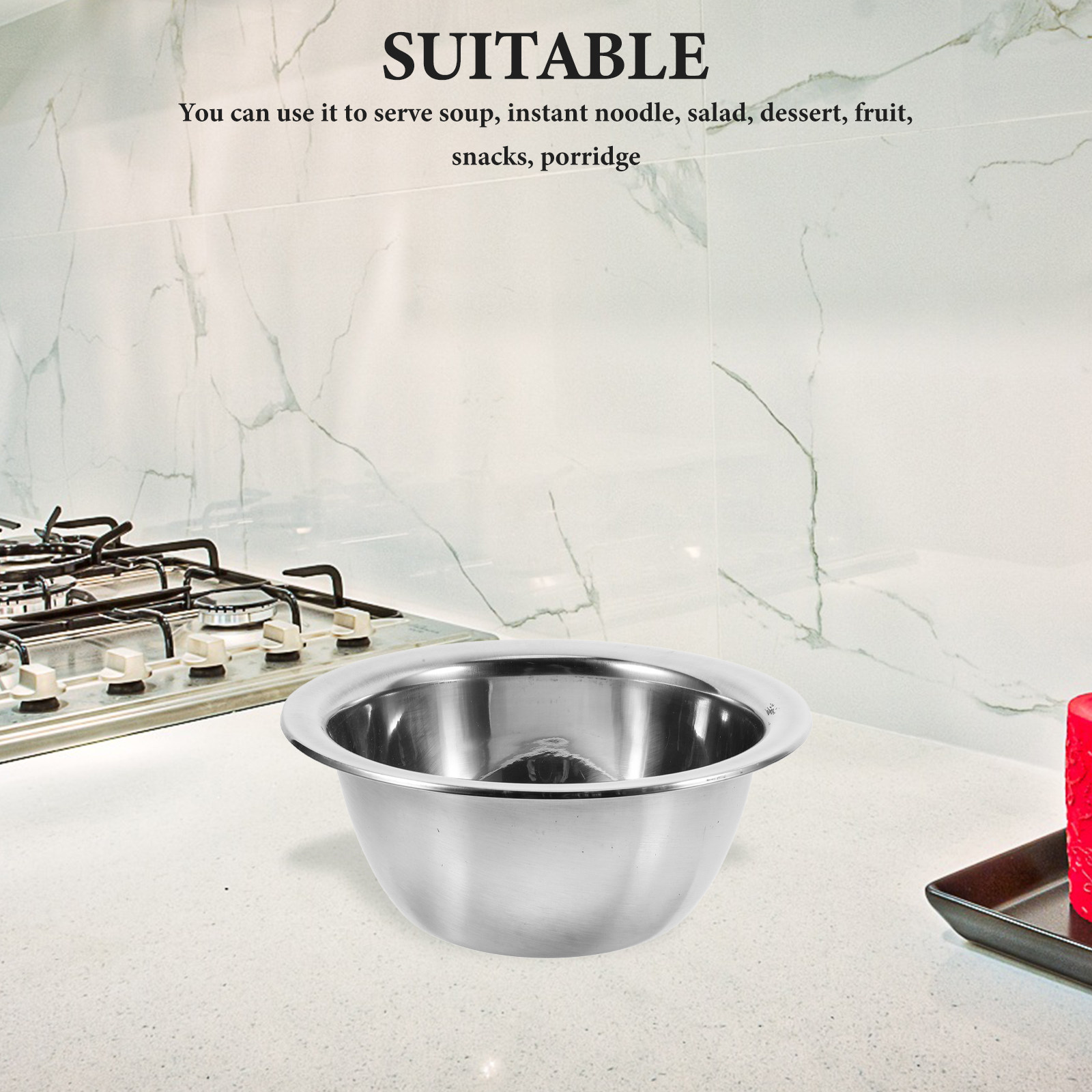 1Pcs Stainless Steel Bowl Prof - Meal Prep Bowl ulasan dan harga