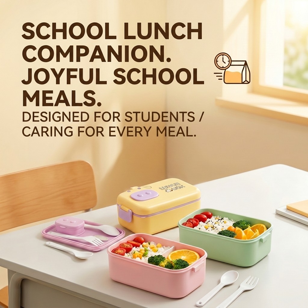 Kids Bento Lunch Box Microwava - Meal Prep Or Prep Meal ulasan dan harga