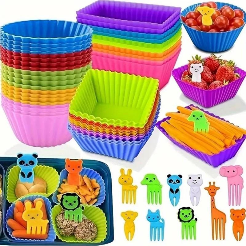 Lunch Box Divider Cup Reusable - Meal Prep Template ulasan dan harga