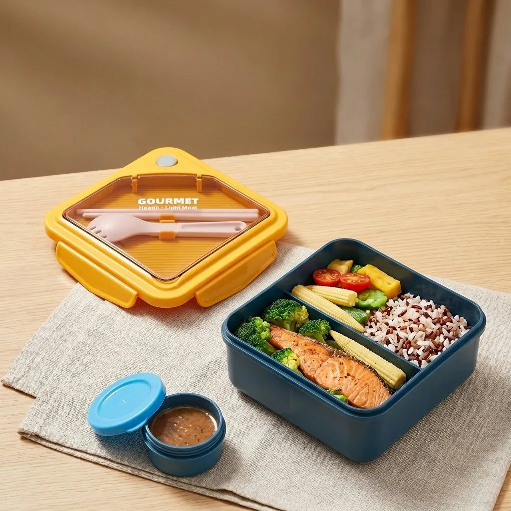 Microwavable Plastic Bento Lun - Meal Prep Or Prep Meal ulasan dan harga