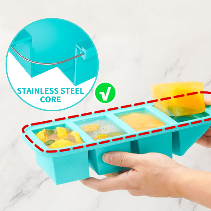 4 Covered Silicone Freezer Mol - Meal Prep Template ulasan dan harga