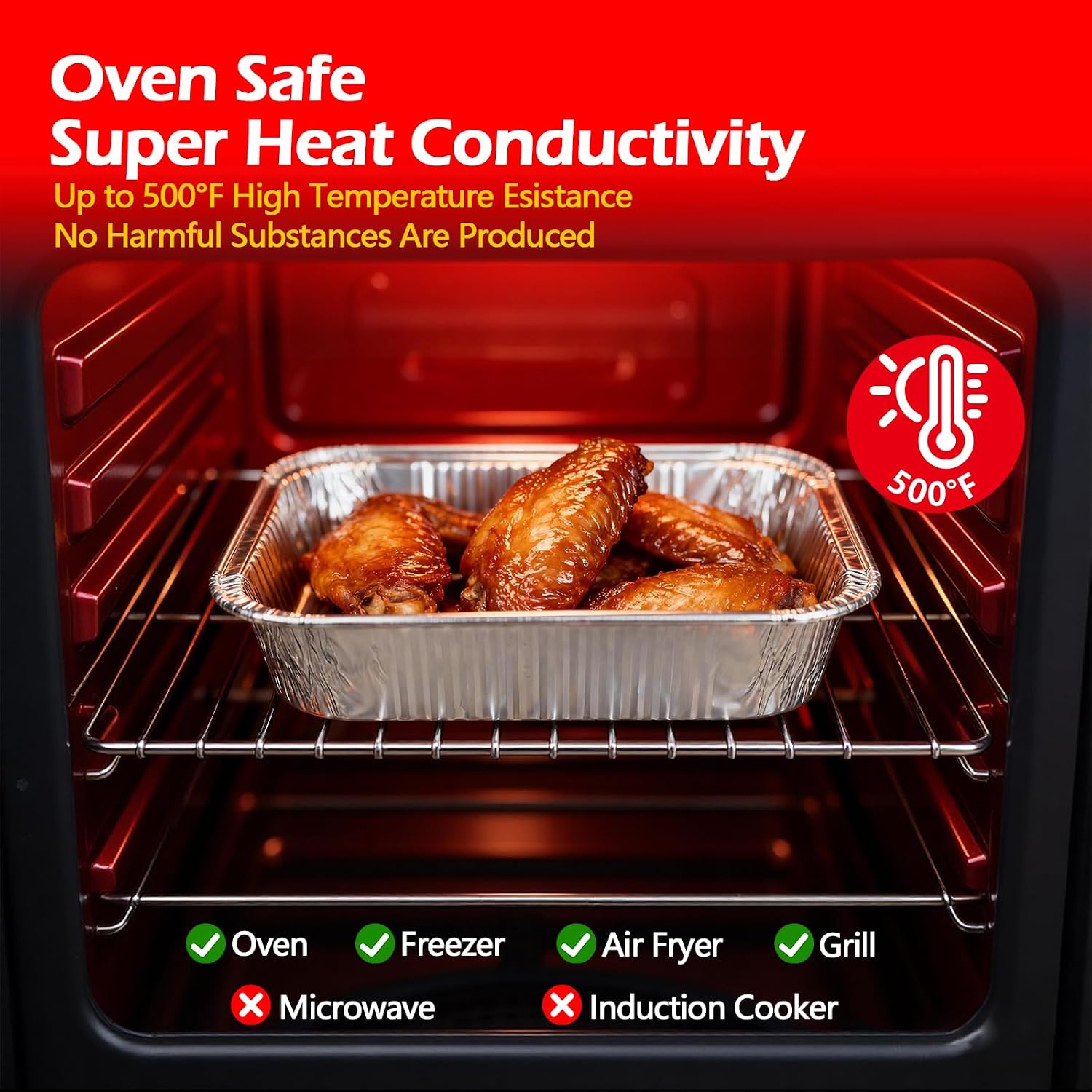 8x8 Aluminum Foil Pans with Al - Meal Prep Or Prep Meal ulasan dan harga