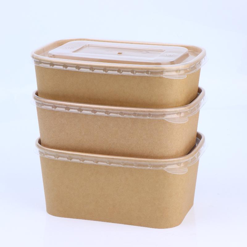10Pcs Square Disposable Kraft  - Meal Prep Bowl ulasan dan harga