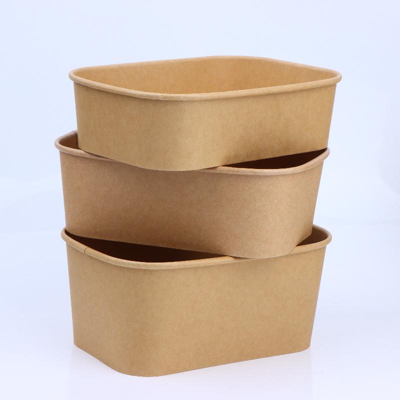 10Pcs Square Disposable Kraft  - Meal Prep Bowl ulasan dan harga
