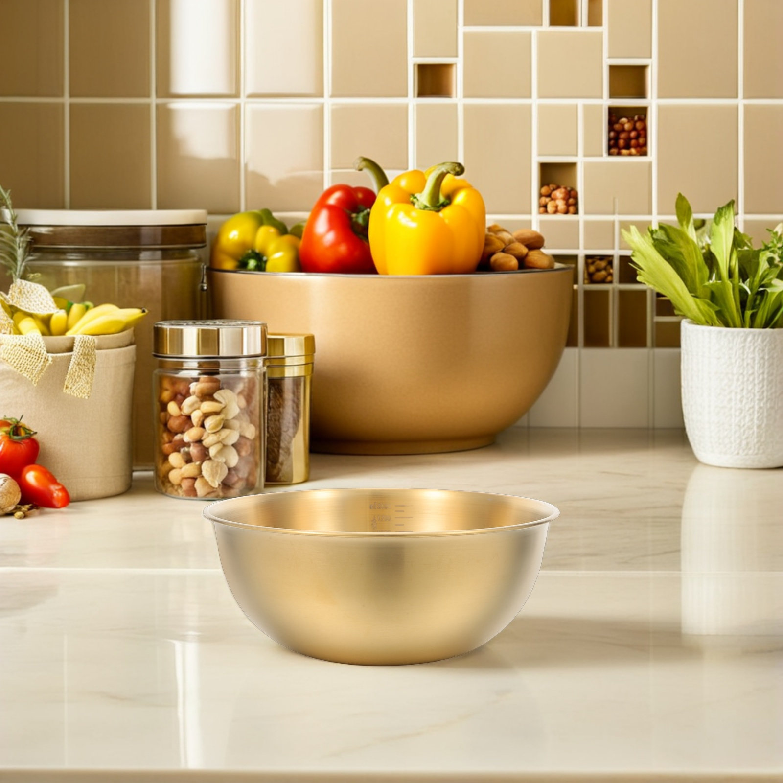 Stainless Steel Mixing Bowl wi - Meal Prep Bowl ulasan dan harga