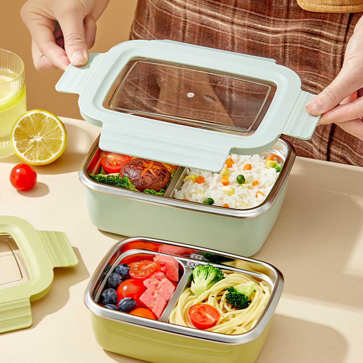 Microwave 304 Stainless Steel  - Meal Prep Bowl ulasan dan harga
