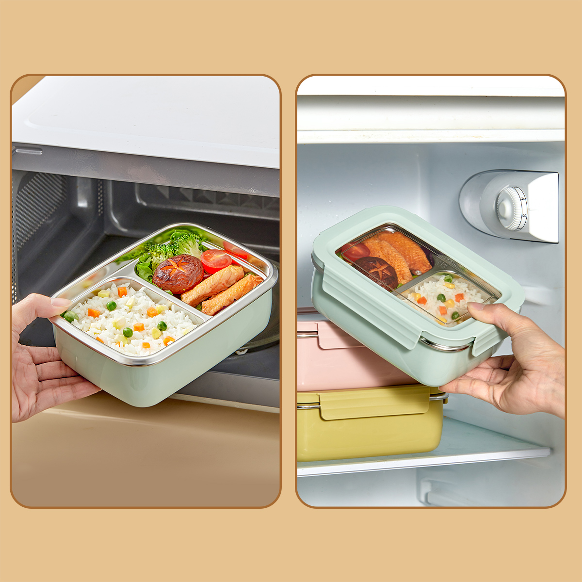Microwave 304 Stainless Steel  - Meal Prep Bowl ulasan dan harga