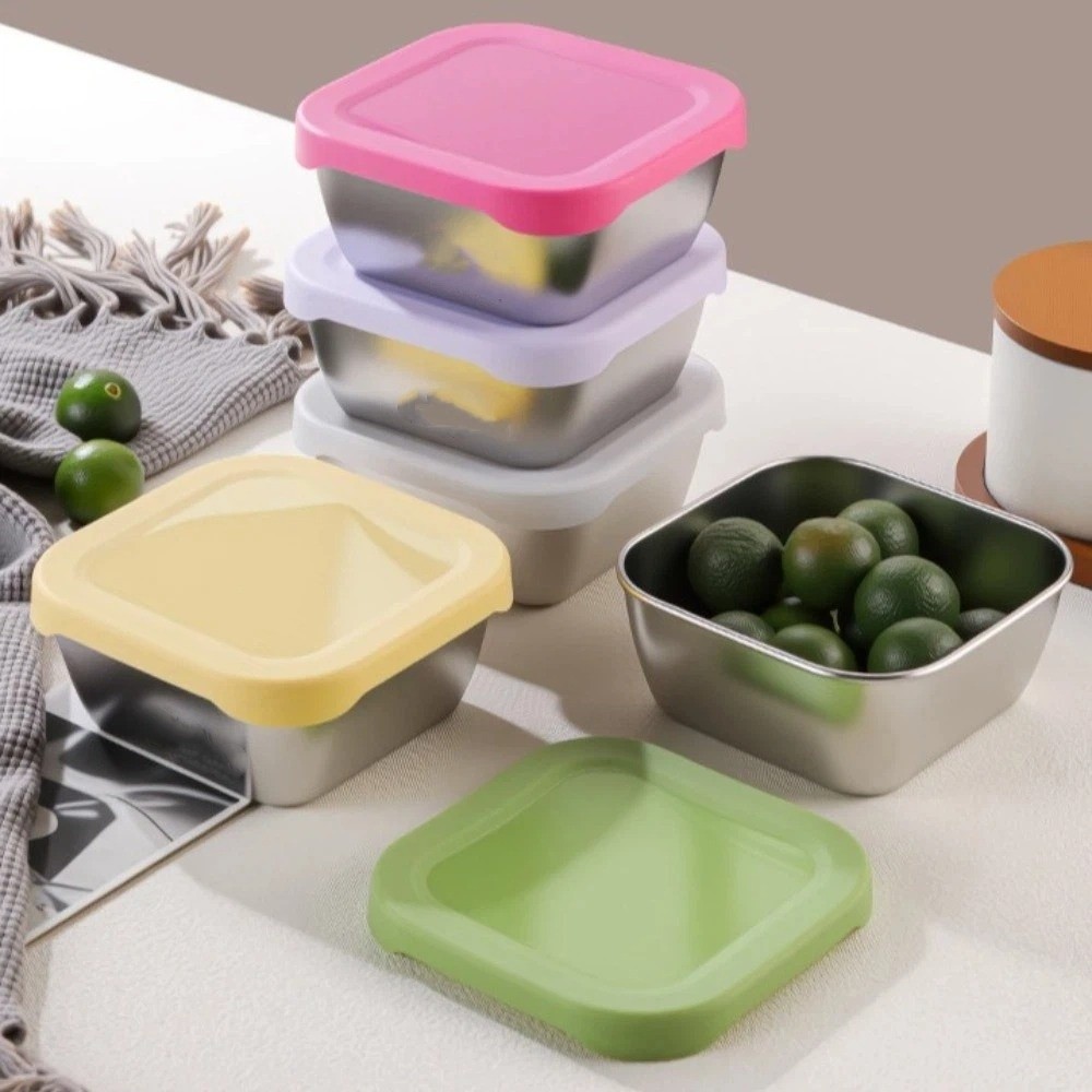 Silicone Lid Stainless Steel F - Meal Prep With Rice ulasan dan harga