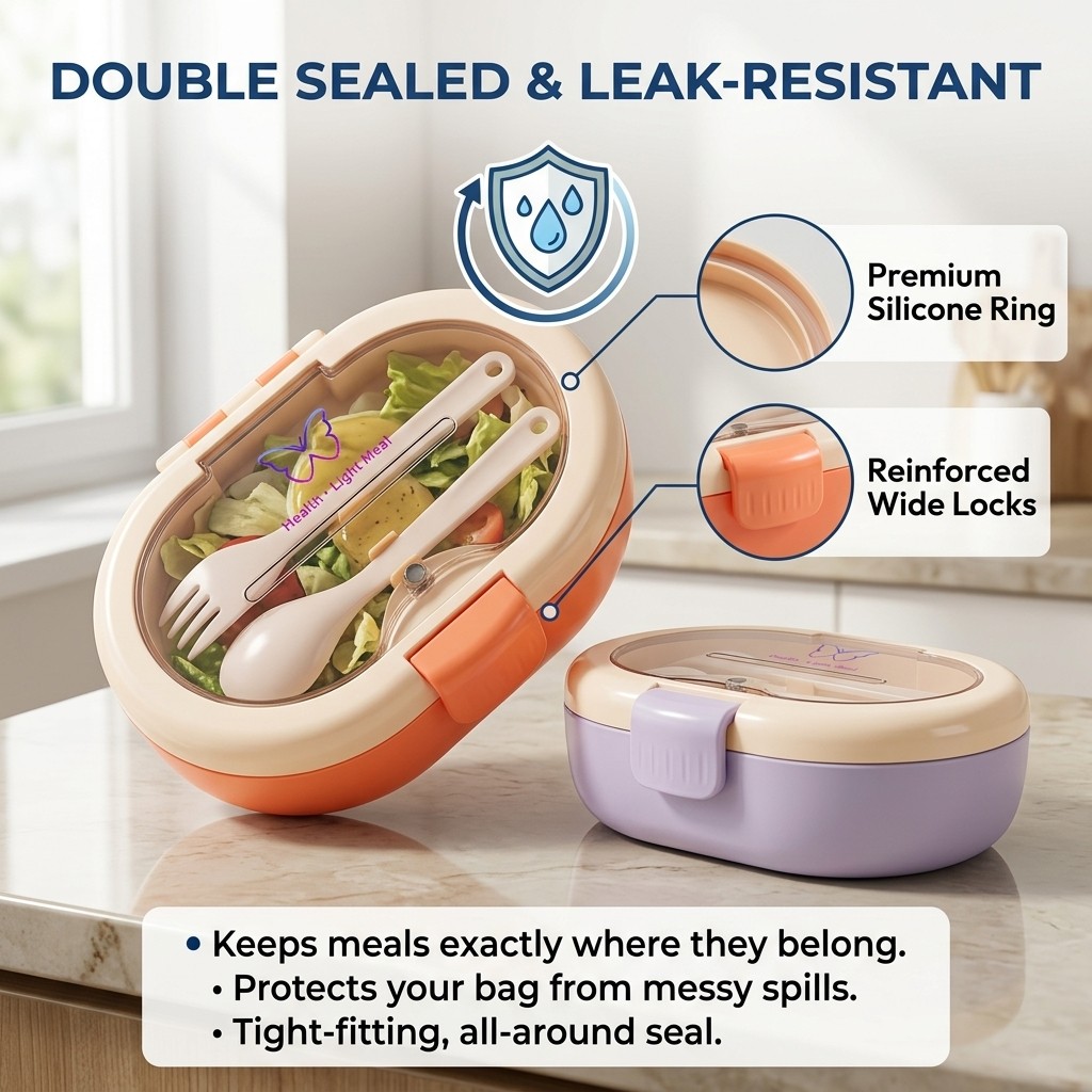 Leakproof Plastic Bento Lunch  - Meal Prep Or Prep Meal ulasan dan harga