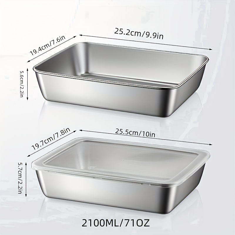 4pcs Stainless Steel Food Stor - Meal Prep Kitchen ulasan dan harga