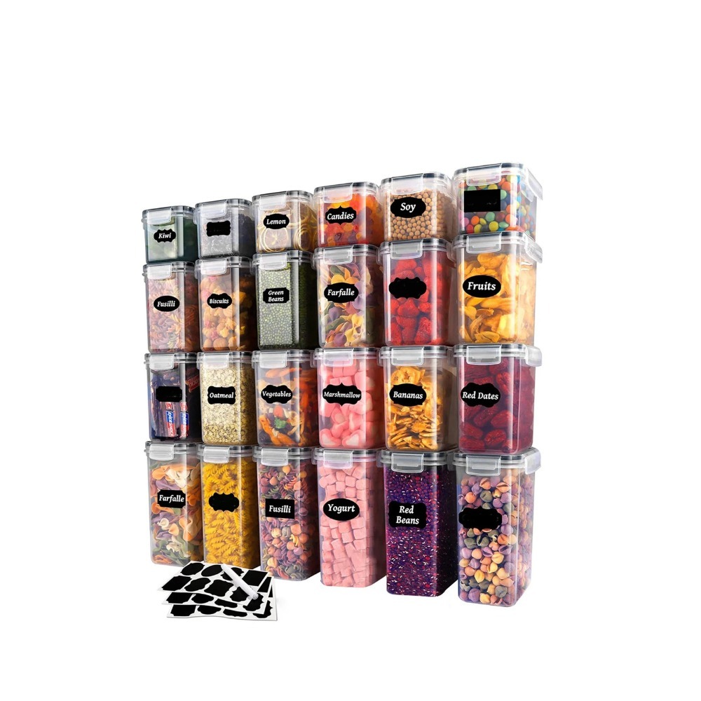 24Pcs Sealed Food Storage Cont - Meal Prep With Rice ulasan dan harga