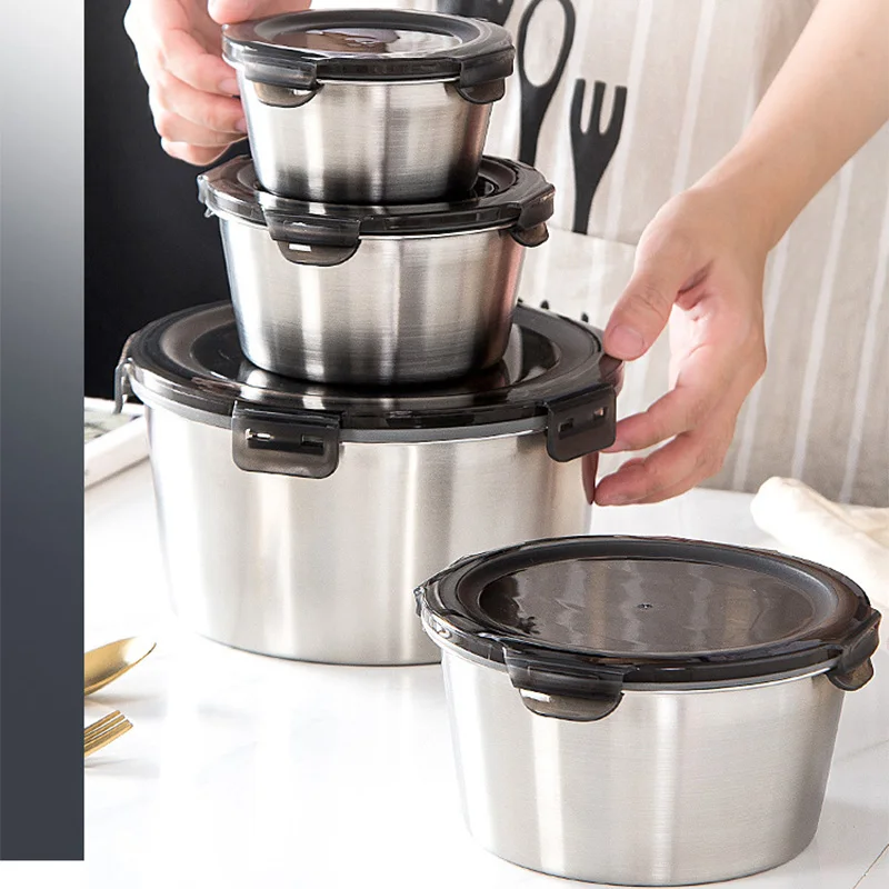 304 Stainless Steel Bento Lunc - Meal Prep Bowl ulasan dan harga