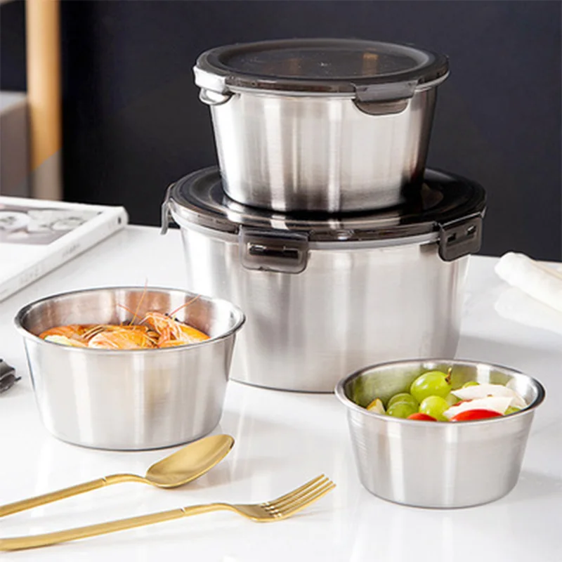 304 Stainless Steel Bento Lunc - Meal Prep Bowl ulasan dan harga