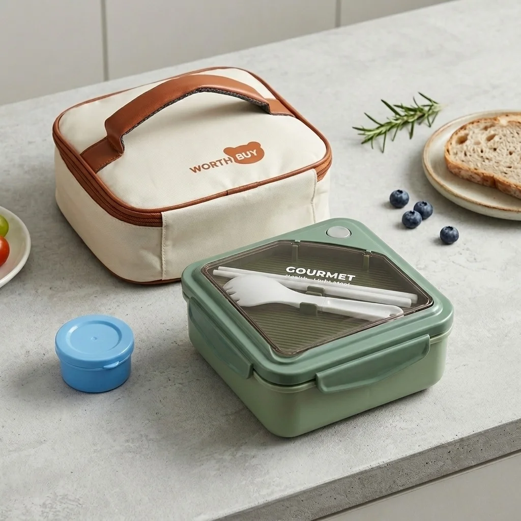 Microwavable Plastic Bento Lun - Meal Prep Or Prep Meal ulasan dan harga