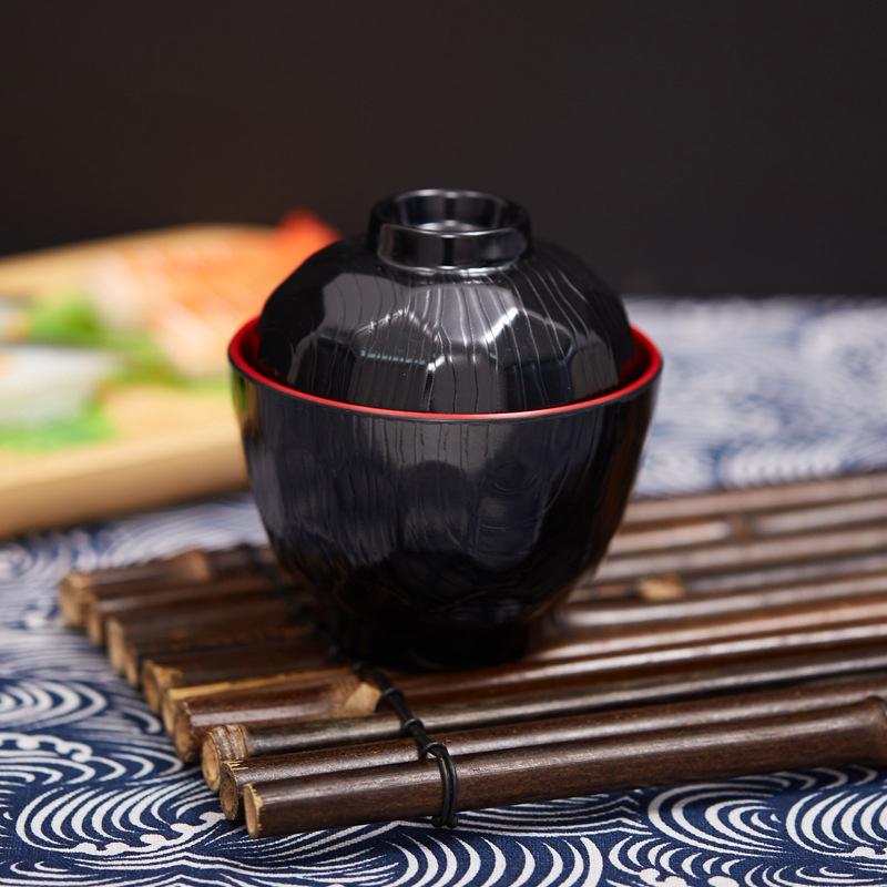 2 Tone Miso Soup Bowl with Lid - Meal Prep With Rice ulasan dan harga