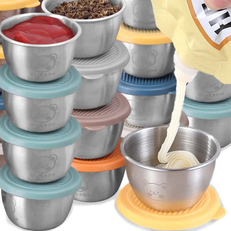 10/1pc 50ml Leakproof Stainles - Sauce Dipping Cup ulasan dan harga