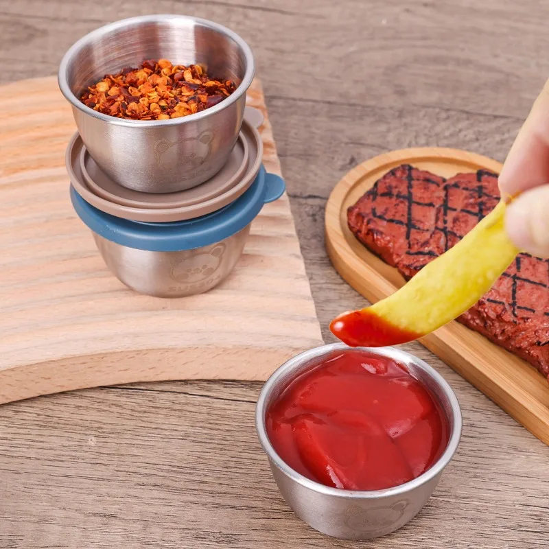 10/1pc 50ml Leakproof Stainles - Sauce Dipping Cup ulasan dan harga
