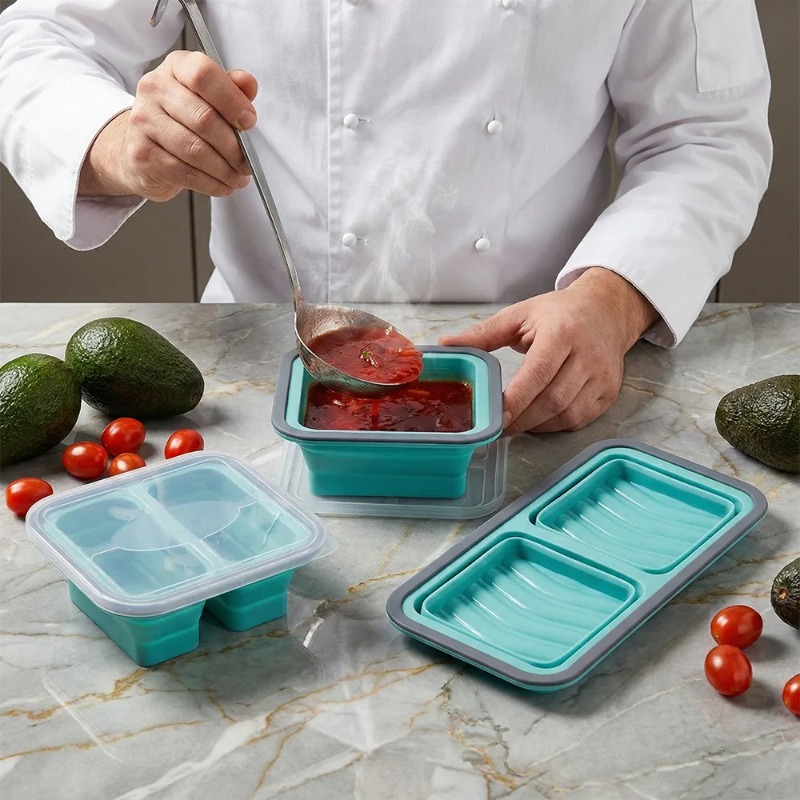 Freezer Tray with Lid 2 pcs Si - Meal Prep Template ulasan dan harga