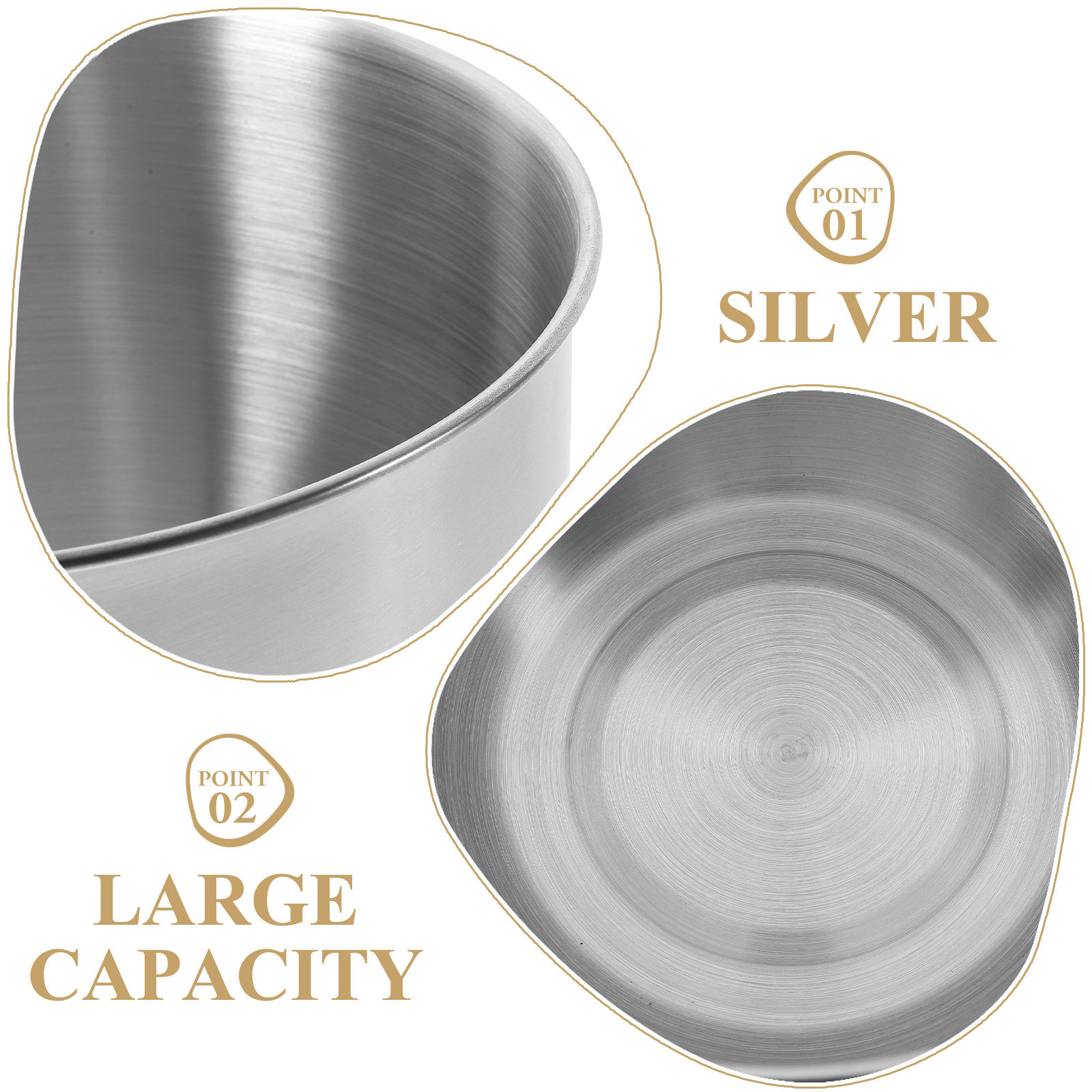 Deep Stainless Steel Mixing Bo - Meal Prep Bowl ulasan dan harga