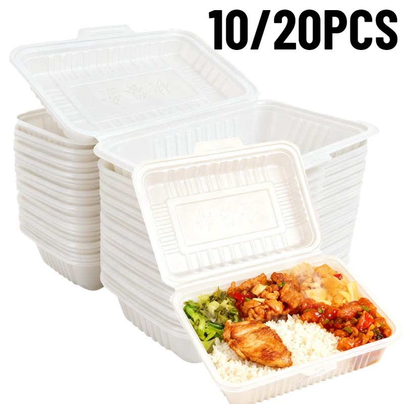 10/20PCS Disposable Lunch Boxe - Meal Prep Bowl ulasan dan harga