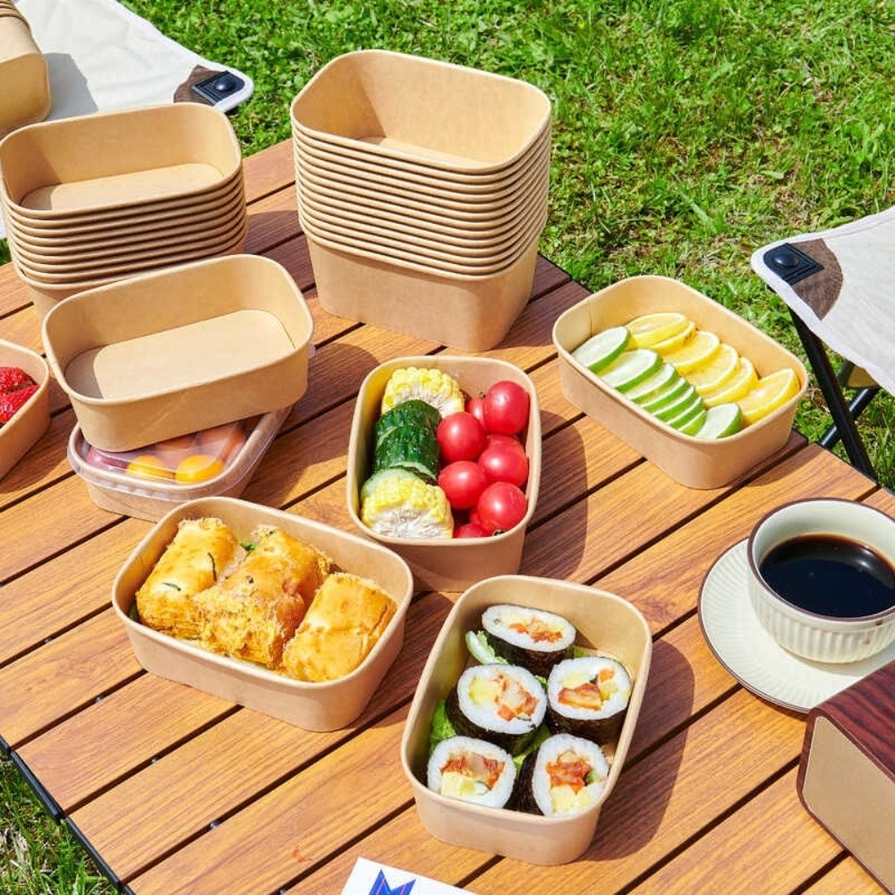 10PCS/Set Square Disposable Lu - Meal Prep Bowl ulasan dan harga