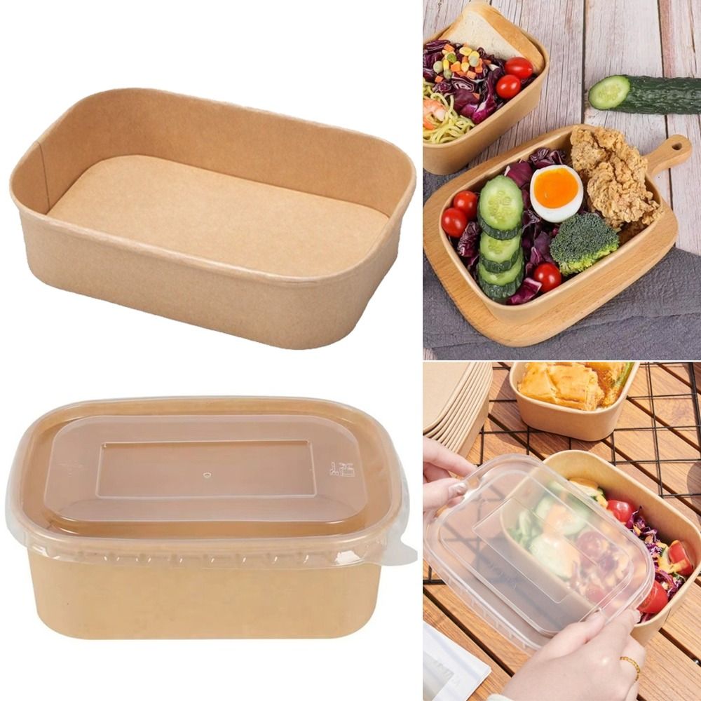 10PCS/Set Square Disposable Lu - Meal Prep Bowl ulasan dan harga
